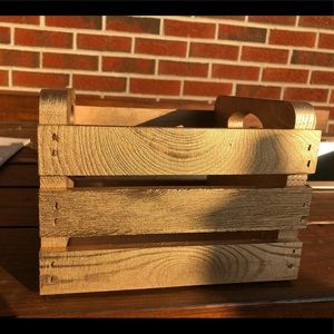 Champagne Gold Wood Crate
